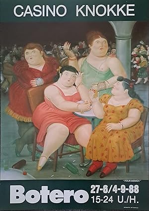Fernando Botero : Four Women - Casino Knokke 1988 (poster)