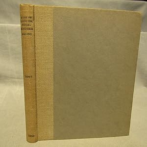 A List of London Bookbinders 1648-1815 First edition 1950 fine in original linen backed boards
