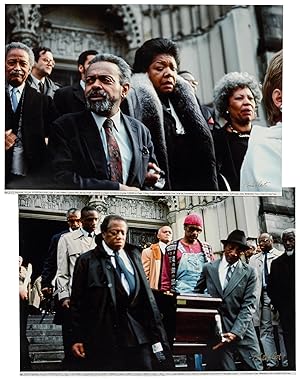 Two Color Photographs of James Baldwin's Funeral Service (Amiri Baraka, Maya Angelou, Toni Morris...