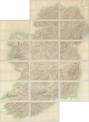 Ordnance Survey Map of Ireland. Scale: 4 Miles to an Inch.