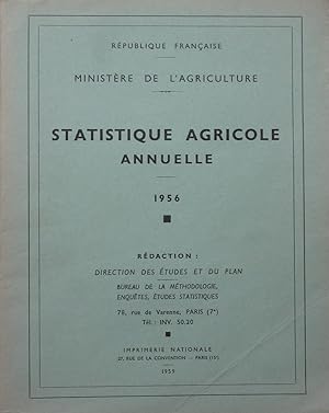 Statistique agricole annuelle 1956