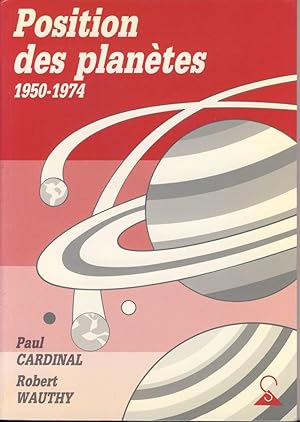 Position des planètes 1950 à 1974
