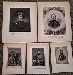 National Portrait Gallery of Eminent Americans. Military Men (6 Steel Engraving by Chappel. plus ...