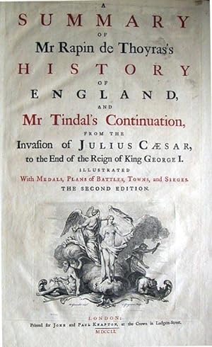 History of England. Engraved Title Page.