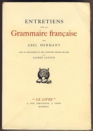 Entretiens sur la Grammaire française