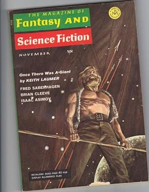 The Magazine of Fantasy and Science Fiction November 1968 - The Devil in Exile, Coins, A Score fo...