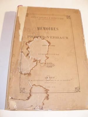 MEMOIRES ET PROCES- VERBAUX 1894 & 1895 TOME HUITIEME