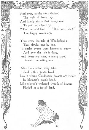 Alices Adventures in Wonderland by Lewis Carroll. With eight coloured plates and one hundred and...