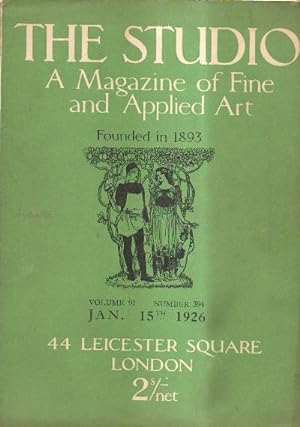 The Studio: A Magazine of Fine and Applied Art: Volume 91 Number 394 January 15th 1926