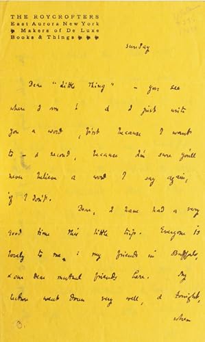 Autograph Letter
