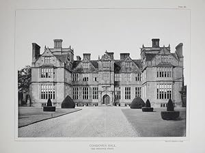 Original Antique Photograph illustration of Condover Hall in Shropshire 1891.