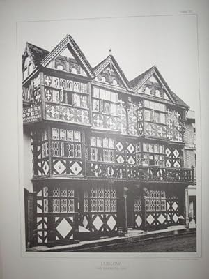 An Original Photographic Illustration of the Feathers Inn at Ludlow in Shropshire. Published in 1891