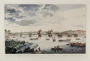 A View of the Bridge over the Thames at Hampton Court / Vüe du Pont sur la Tamise à Hampton Court