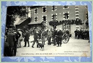 Carte Postale Ancienne - COUR-CHEVERNY Fêtes du 23 Août 1908 - 2. La Manoeuvre des Pompiers.