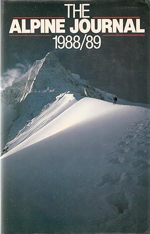 The Alpine Journal 1988 / 89. Volume 93, No 337.