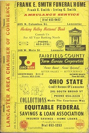 Robinson's 1966 Fairfield County, Ohio Rural Directory,Home Edition (NO Map)