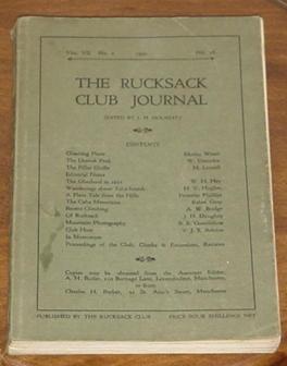 The Rucksack Club Journal 1932  Vol.VII. No.2 - Issue No.26