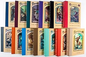 A Series of Unfortunate Events. Complete set of 13 volumes + Promotional Items [9 VOLUMES SIGNED ...