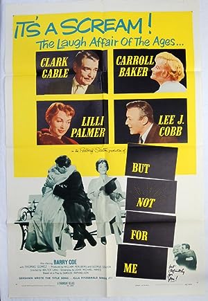 1959 'BUT NOT FOR ME' MOVIE POSTER; CLARK GABLE; ELLA FITZGERALD; GERSHWIN