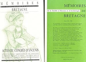 Mémoires de la Société d'Histoire et d'Archéologie de Bretagne : Années 1983 à 2005 (Tomes 60 à 8...
