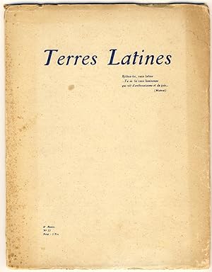 Terres Latines. N° 55, 6e Année