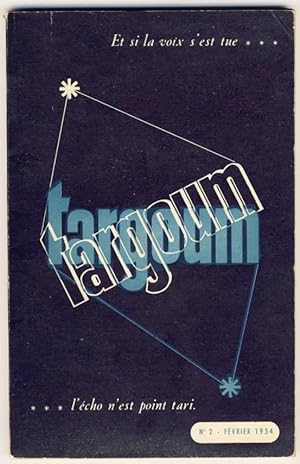 Targoum. Revue Littéraire et Philosophique. N°2 - Février 1954.
