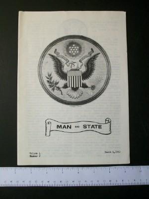 Man and State, Volume 1, Number 2, March 4, 1963