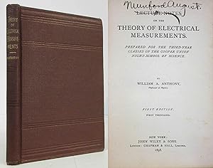 LECTURE-NOTES ON THE THEORY OF ELECTRICAL MEASUREMENTS. PREPARED FOR THE THIRD-YEAR CLASSES OF TH...