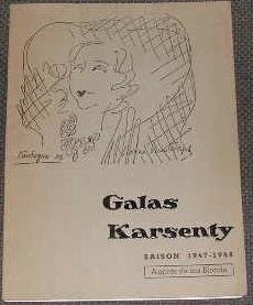 Galas Karsenty, saison 1947-1948. Auprès de ma blonde.