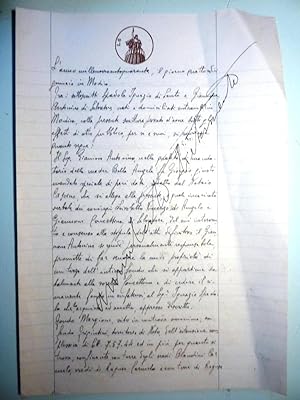 " Regno d'Italia, Documento legale manoscritto Modica 14 Gennaio 1940"