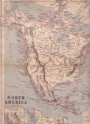 Antique map of North America. (Inset maps of British Columbia, Vancouver Island and part of Mexico),