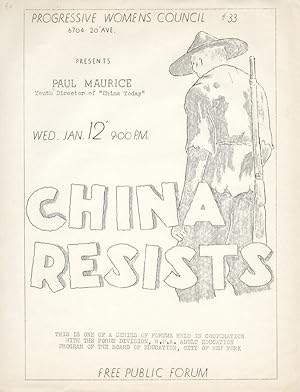 China Resists. Progressive Womens Council #33
