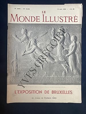 LE MONDE ILLUSTRE-N°4043-15 JUIN 1935-L'EXPOSITION DE BRUXELLES