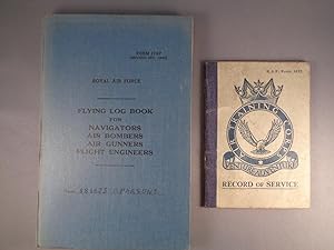 Flying Log Book for Navigators, Air Bombers, Air Gunners, Flight Engineers plus supplementary pap...