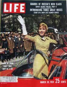 Life Magazine March 30, 1959 -- Cover: Debbie Reynolds in Spain