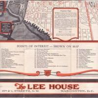 THE LEE HOUSE . REDUCED SUMMER RATES . WASHINGTON, DC:; Room for Two Persons, $3.50-$4.00 . 250 P...