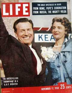Life Magazine November 17, 1958 -- Cover: The Rockefellers Triumphant in a GOP Disaster