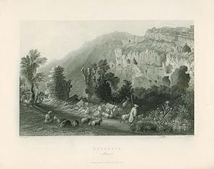 [Syria, Holy Land, Asia Minor] Seleucia (caption title). [ORIGINAL STEEL ENGRAVED PRINT].