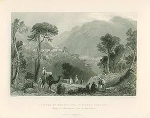 [Syria, Holy Land, Asia Minor] Village of Brumhanna, in Mount Lebanon (caption title). [ORIGINAL ...