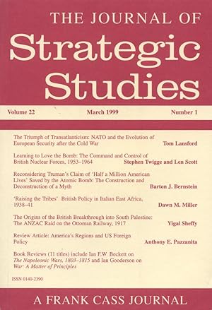 THE JOURNAL OF STRATEGIC STUDIES : Volume 22, Number 1, March 1999 (A Frank Cass Journal)