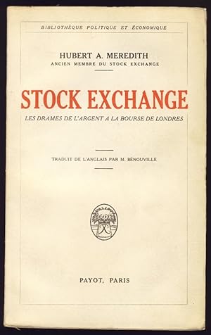 Stock Exchange . Les drames de l'argent à la Bourse de Londres