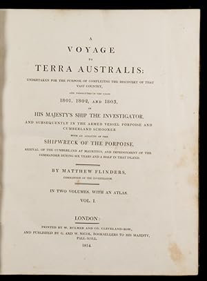 A Voyage to Terra Australis, undertaken for the purpose of completing the discovery of that vast ...