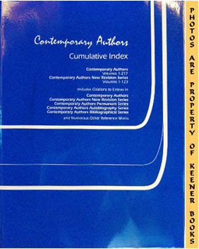 Contemporary Authors: Cumulative Index