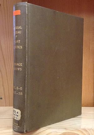 Herbage Reviews - Herbage Publication Series: Vols. 5-6, 1937-1938