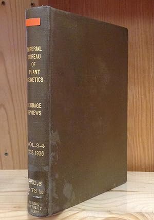 Herbage Reviews - Herbage Publication Series: Vols. 3-4, 1935-1936