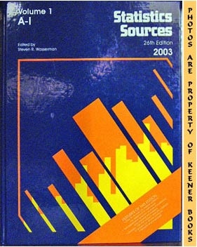 Statistics Sources : 26th Edition - 2003