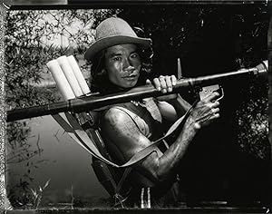 Bill Burke: "KPNLF Fighter with RPG, Lake Ampil, Thai Cambodia Border, 1984," Limited Edition Gel...