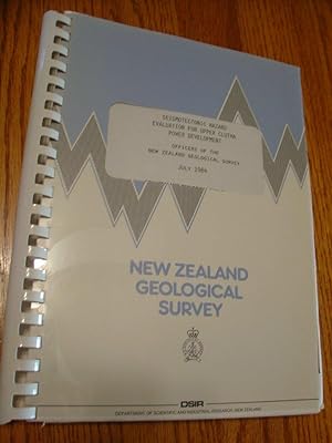 Seismotectonic Hazard Evaluation for Upper Clutha Power Development (NZGS Report EG 377)