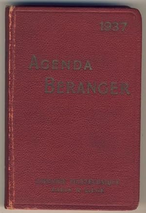 Agenda Béranger, 1937. A l'usage des ingénieurs, architectes, mécaniciens, industriels entreprene...