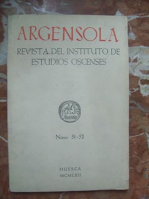 ARGENSOLA. REVISTA DEL INSTITUTO DE ESTUDIOS OSCENSES. Nº 51-52